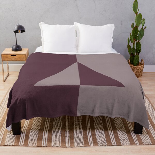 Item preview, Deep Purple Pink-Purple Minimal Triangle Design 2021 Color of the Year Epoch & Spiced Mulberry designed and sold by ColorOfTheYears.