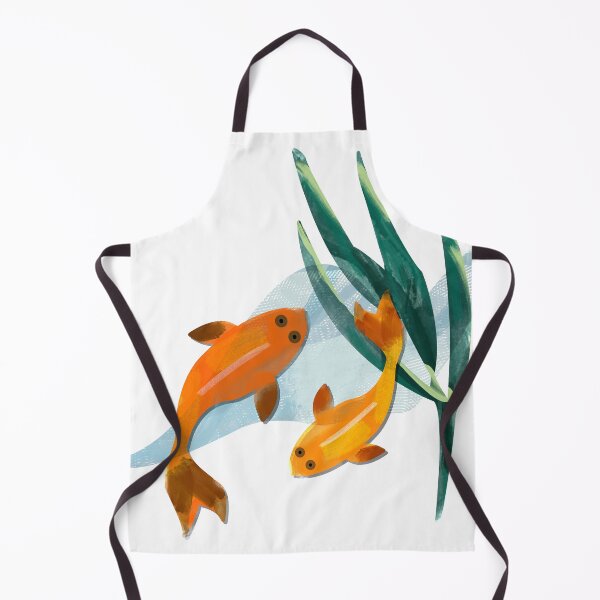 Item preview, Lovely coloured koi fish illustration - Japanese garden art designed and sold by Caroline Laursen.