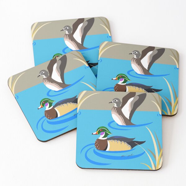 Item preview, Abstract Birds: Wood Ducks designed and sold by Natures-Vein.