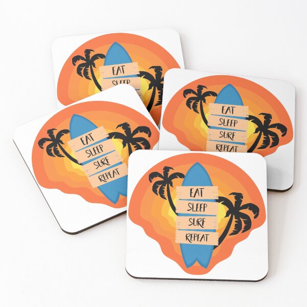 Item preview, Eat Sleep Surf Repeat designed and sold by Printend _.