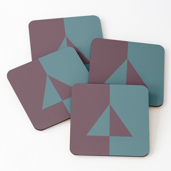 Item preview, Deep Purple Aqua Minimal Triangle Design 2021 Color of the Year Epoch and Whale Tail designed and sold by ColorOfTheYears.