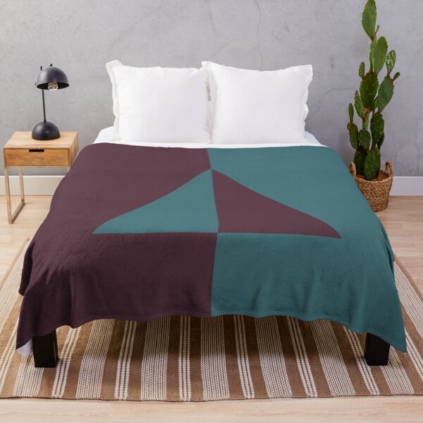 Item preview, Deep Purple Aqua Minimal Triangle Design 2021 Color of the Year Epoch and Whale Tail designed and sold by ColorOfTheYears.