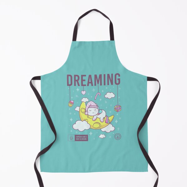 Item preview, Unicorn Dreaming on the Moon Kawaii art designed and sold by grofith22.