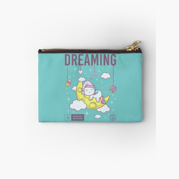 Item preview, Unicorn Dreaming on the Moon Kawaii art designed and sold by grofith22.