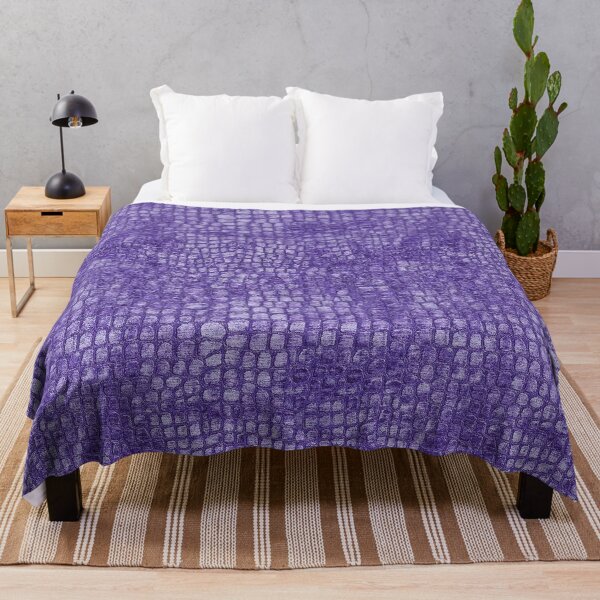 Item preview, Crocodile fabric seamless pattern violet designed and sold by Kamiri.