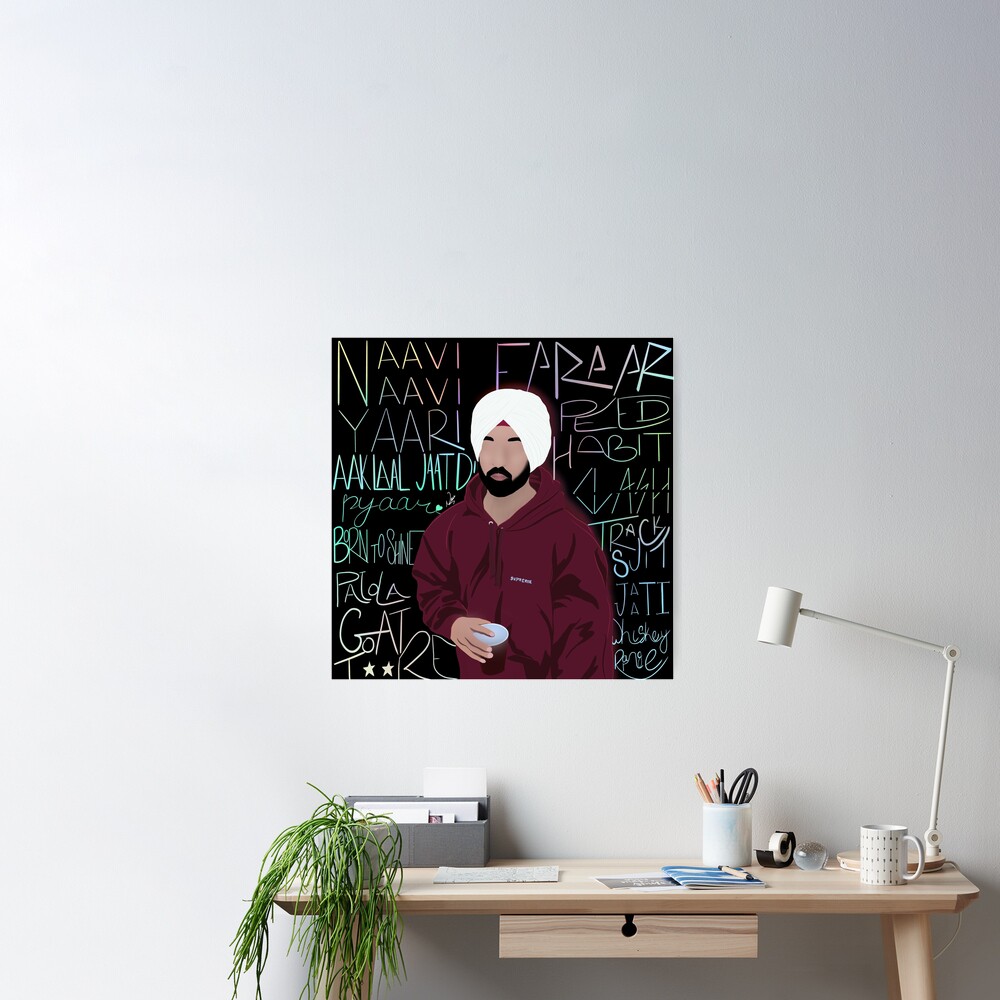 GOAT Diljit Dosanjh, an art print by Aaemunda