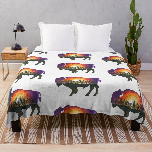 Item preview, Bison Prairie Watercolor designed and sold by Amber Schiltz.