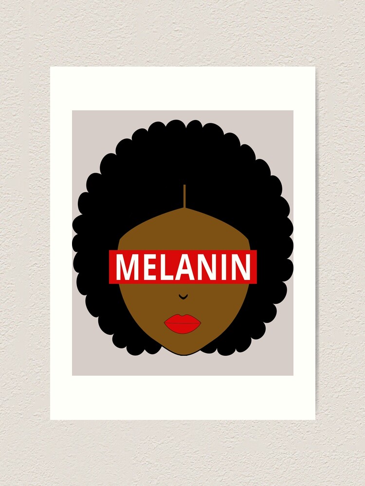 Pretty Black Girl Magic Black Queen Afro Diva Red Lips Beauty Melanin