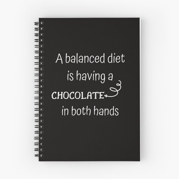Item preview, A balanced diet is a chocolate in both hands designed and sold by printernet.