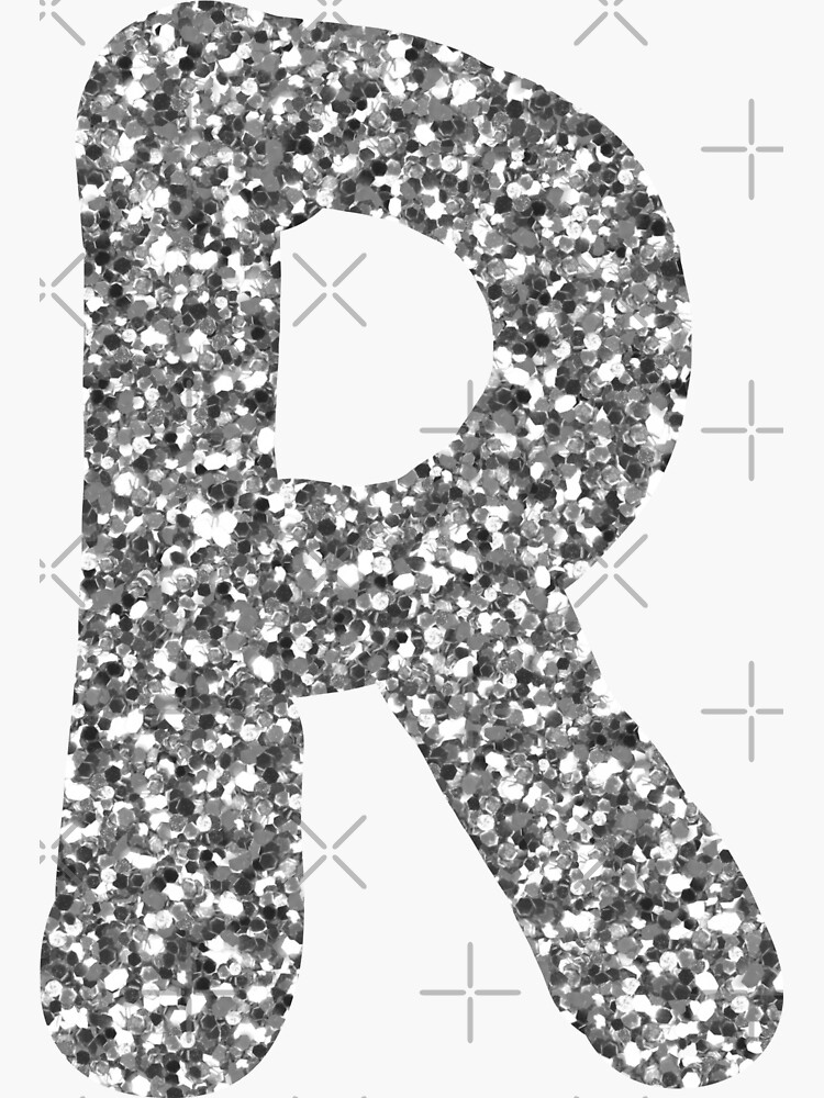 Uppercase Letter Stickers in Metallic Silver Color | Small Alphabet Sticker  | Initial A to Z Stickers | Resin Art Decoration