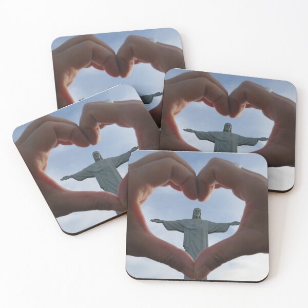 Item preview, Heart Hands Rio Christ the Redeemer, Sugar Loaf, Ipanema Beach, Copacabana Beach, Rio, Brazil designed and sold by StrongJourneys.