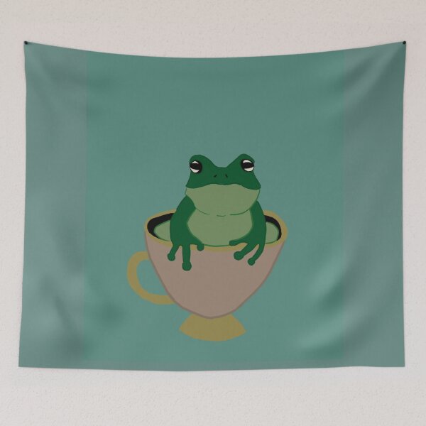 Item preview, Tiny frog in a teacup designed and sold by LadyLex839.