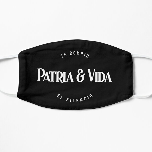 PATRIA Y VIDA - CUBA, NO SILENCIO Mascarilla plana