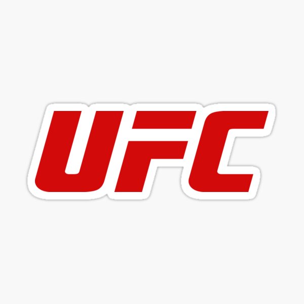 UFC logo Red Sticker