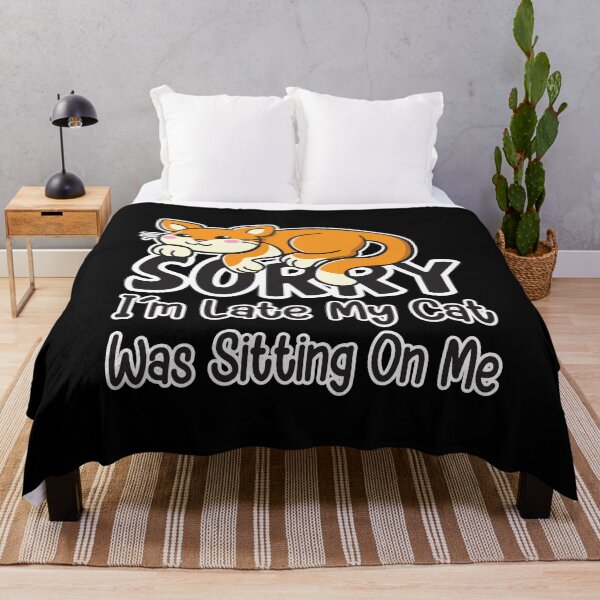 Item preview, Sorry I'm Late My Cat Was Sitting On Me Orange Cat designed and sold by OopteesLydia.
