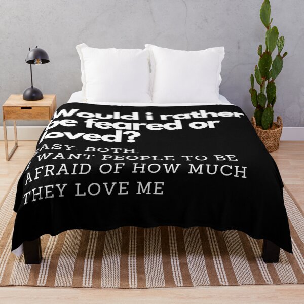 Item preview, Would I rather be feared or loved? designed and sold by printernet.