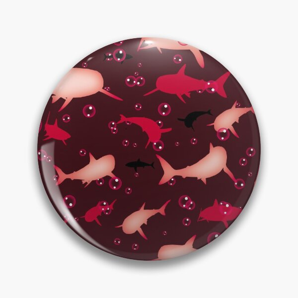Item preview, Red Shark Pattern designed and sold by TMBTM.