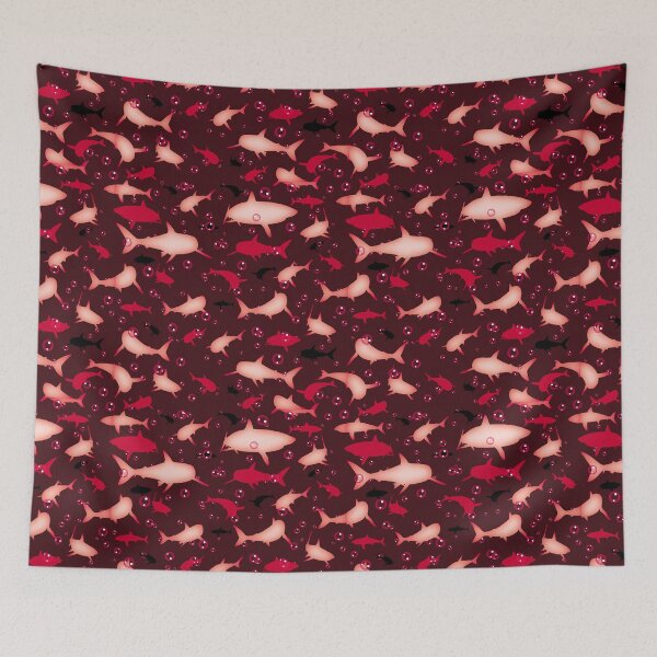 Item preview, Red Shark Pattern designed and sold by TMBTM.