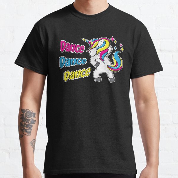 Dance Dance Dance Sparkle Rainbow Unicorn Classic T-Shirt