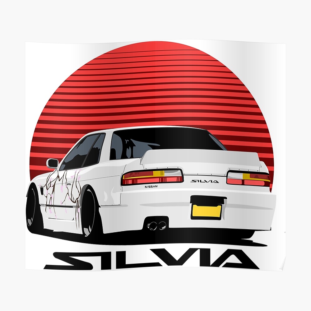 Nissan S13 Silvia Club K's Sunset Sticker