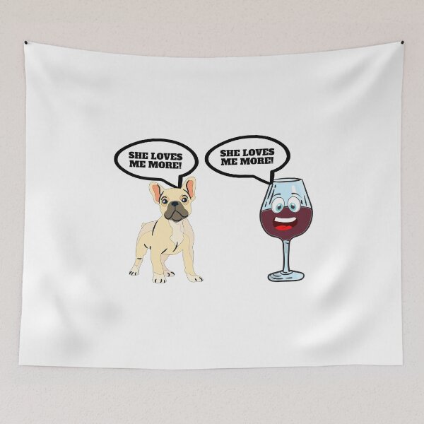 Item preview, A Glass Of Wine And Time With My  French Bulldog designed and sold by Salvadax.