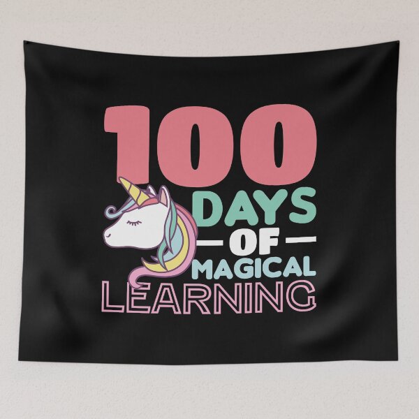 Item preview, 100th Day of School Education Unicorn Design designed and sold by 2blackcherries.