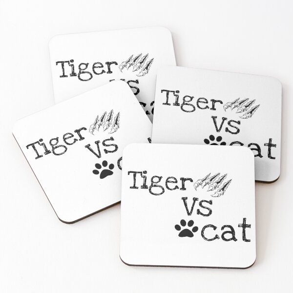Item preview, Cute cat vs tiger shirts, cute cat vs tiger design, cute cat vs tiger lover, funny cat vs tiger masks, funny cat vs tiger phone cases, nice cat vs tiger stikars, cat vs tiger mugs, cat vs tiger clock  designed and sold by Poussyarts.