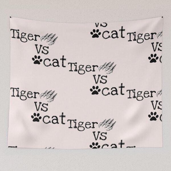 Item preview, Cute cat vs tiger shirts, cute cat vs tiger design, cute cat vs tiger lover, funny cat vs tiger masks, funny cat vs tiger phone cases, nice cat vs tiger stikars, cat vs tiger mugs, cat vs tiger clock  designed and sold by Poussyarts.