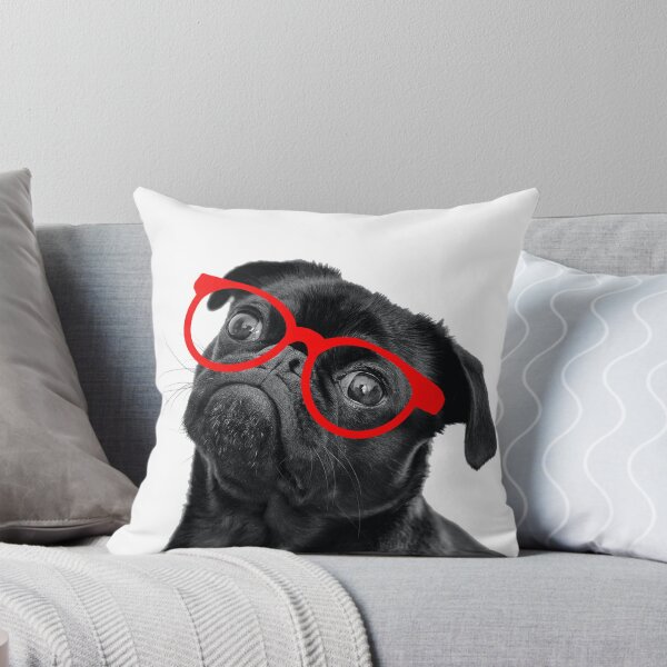 Item preview, Pug with glasseS designed and sold by Sarahgranchelli.