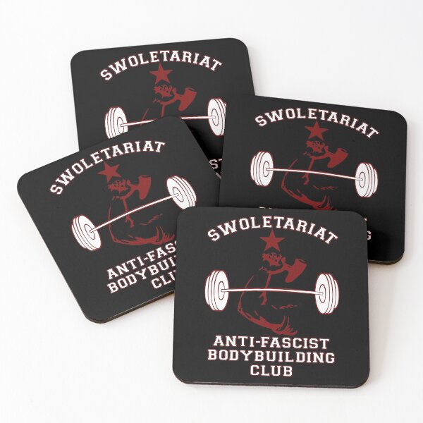 Item preview, Swoletariat Bodybuilding Club - Socialist, Leftist, Anti-Fascist designed and sold by SpaceDogLaika.