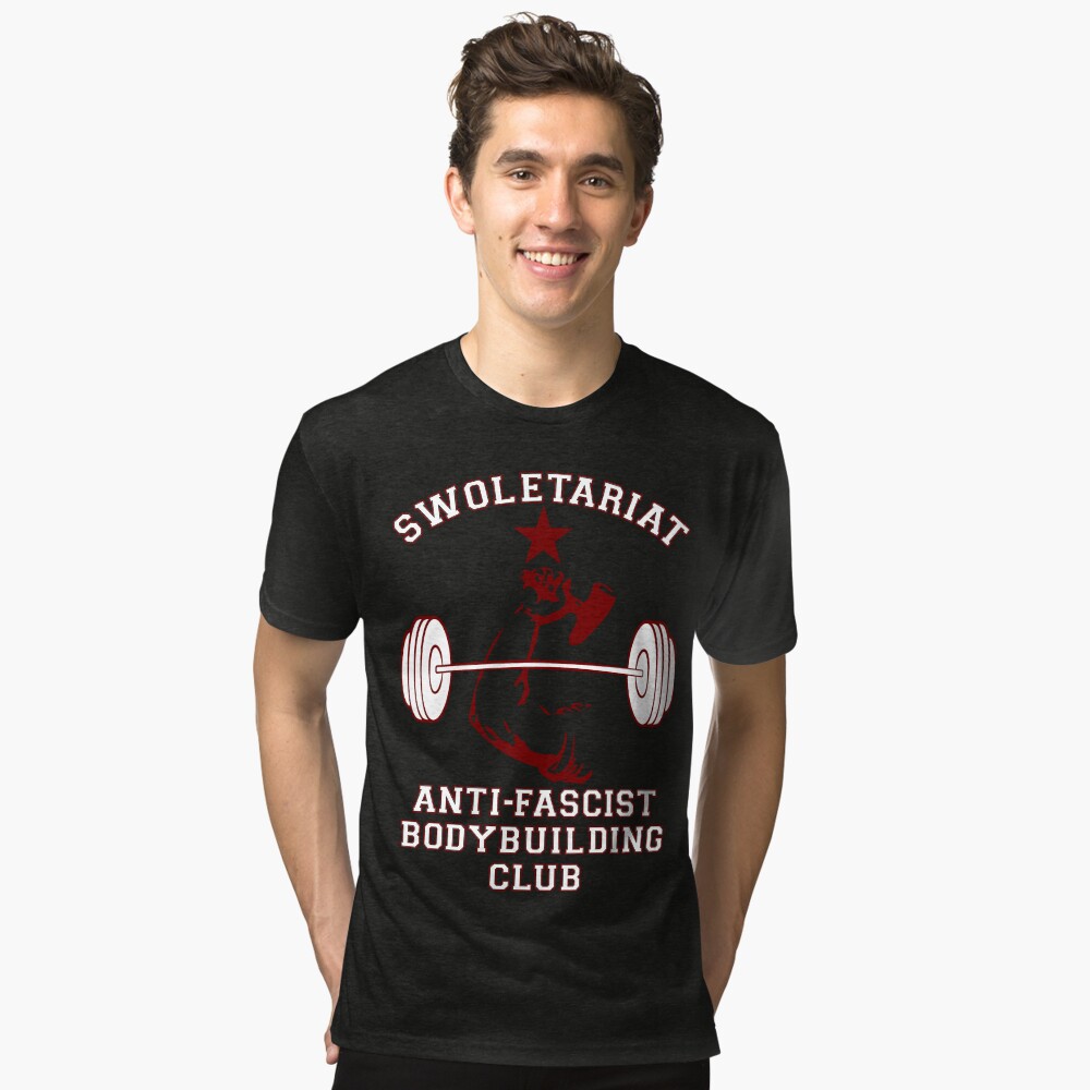 Vista previa del artículo con la obra «Camiseta de tejido mixto», diseñado y vendido por SpaceDogLaika.