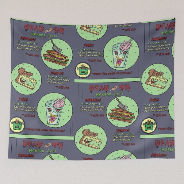 Item preview, Dead-On Horror Cafe Menu designed and sold by sjtbriker.