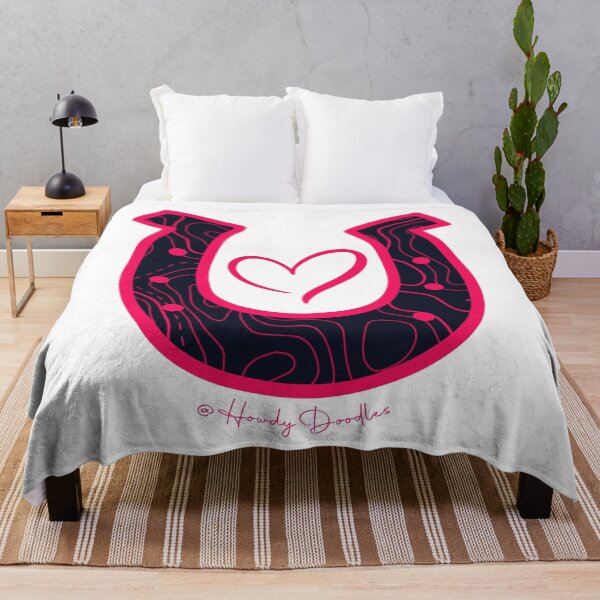 Item preview, Topographical Horsehoe and Heart designed and sold by HorseFly Ranch.