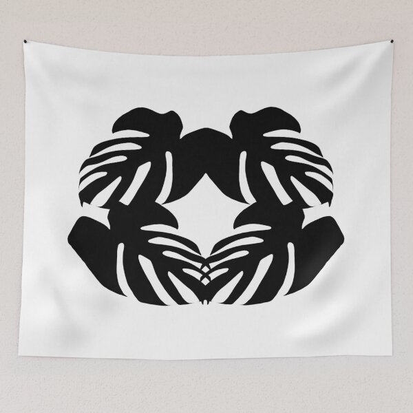 Item preview, Black and White Plant Abstract designed and sold by badlydrawnbabe.
