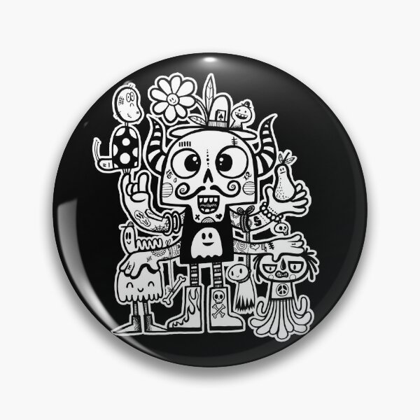 Item preview, Crossed Eyed Killer Skull Face designed and sold by wottoart.