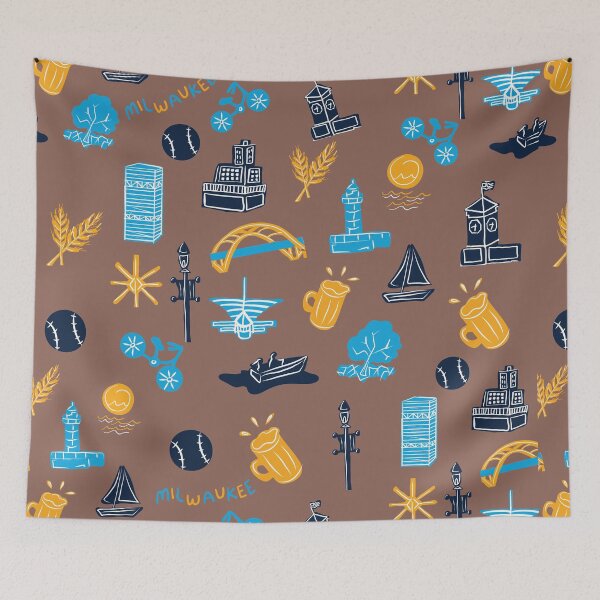 Item preview, Scattered Milwaukee Pattern designed and sold by roxannetemple.