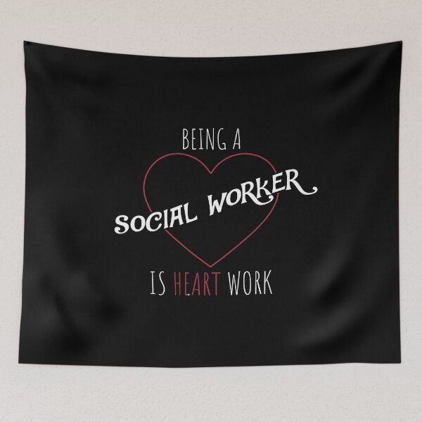 Item preview, Being A Social Worker Is Heart Work Appreciation Attire  designed and sold by 2blackcherries.