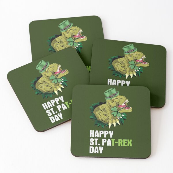 Item preview, Dino St Patricks Day Happy St PaT-REX Funny Dinosaur Rectangle Rip designed and sold by friendly-fox.