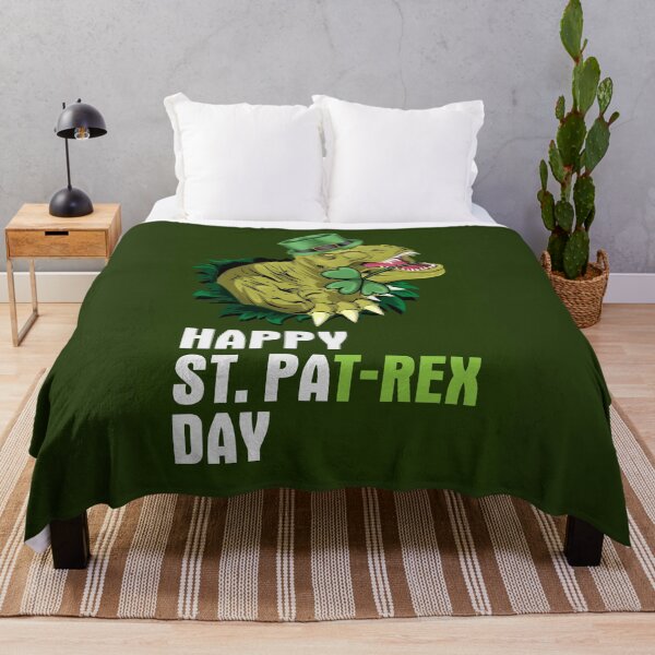 Item preview, Dino St Patricks Day Happy St PaT-REX Funny Dinosaur Rectangle Rip designed and sold by friendly-fox.