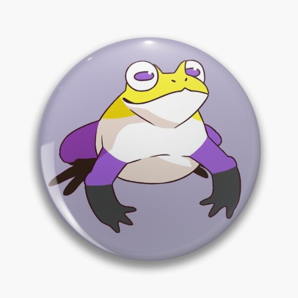 Item preview, Nonbinary Pridefrog designed and sold by amphibian-a-day.