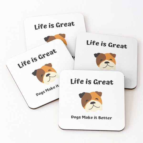 Item preview, Life Is Great, Dogs Make it Better designed and sold by digoarpi.
