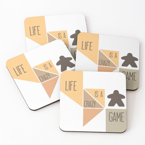 Item preview, Life is a Crazy Game - Meeple and Board Game Lovers designed and sold by BeamGeeks.