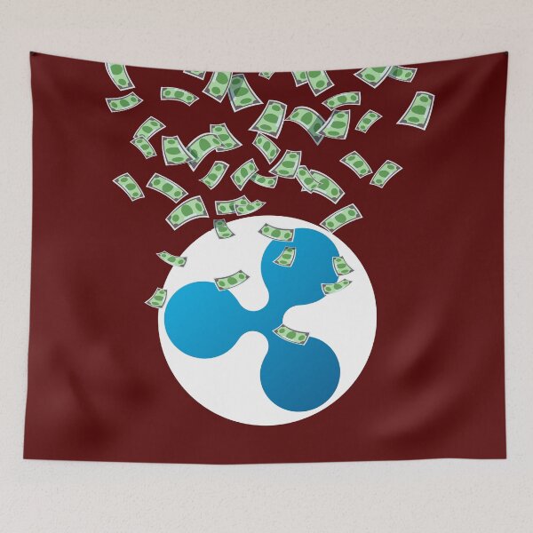 Item preview, Cryptocurrency Money Confetti Ripple designed and sold by AeroAstro.