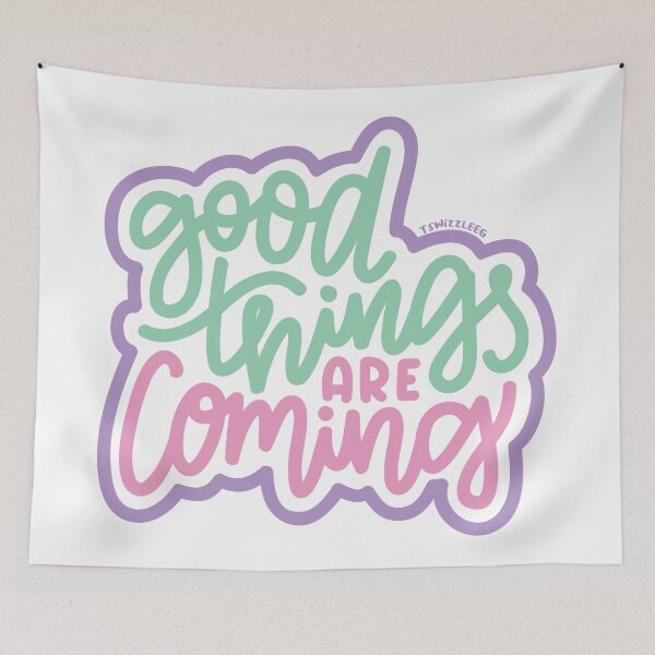 Item preview, Good Things Are Coming - Mint / Pink / Purple designed and sold by TswizzleEG.