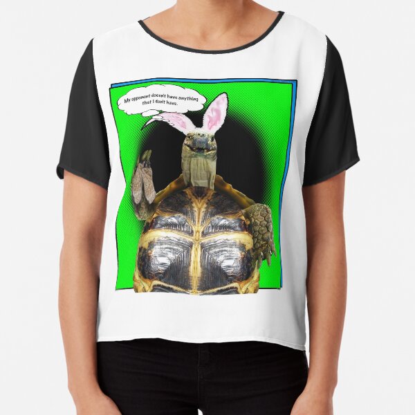 Tortoise Dressed as Hare Chiffon Top