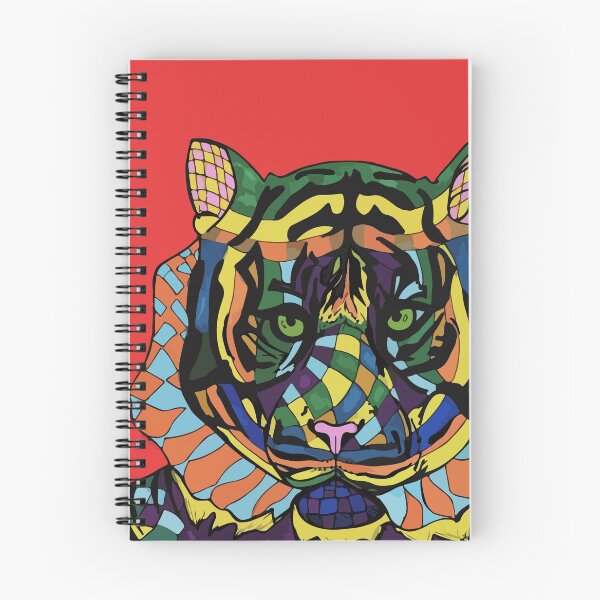 Item preview, abstract colorful tiger designed and sold by roxannetemple.
