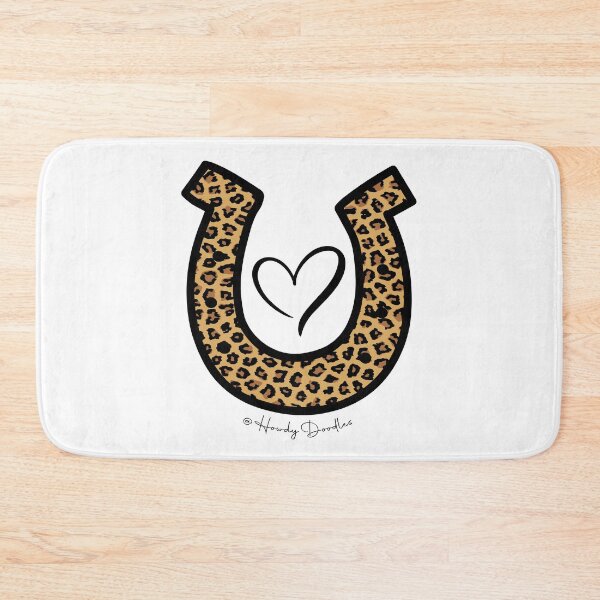 Item preview, Leopard Horsehoe and Heart designed and sold by HorseFly Ranch.