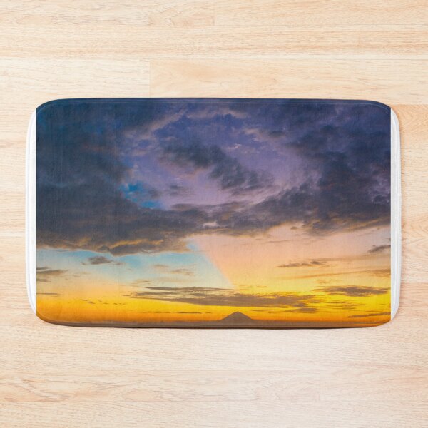 Item preview, Strange cloud formation in the setting sun over Mt. Agong in Bali designed and sold by Michael Brewer.