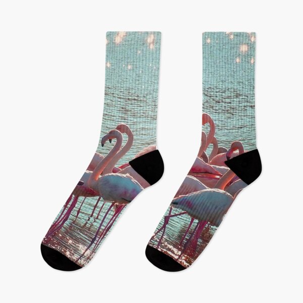 Item preview, Flamingos in the water designed and sold by Crystalsgraphix.