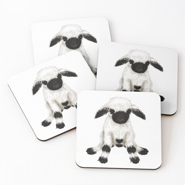 Item preview, Blacknose Sheep Illustration  Farm Animal Spring Animal Watercolor designed and sold by CreativeBu.